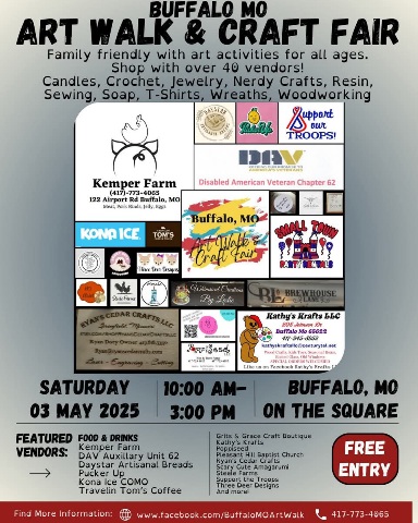 Buffalo MO Art Walk and Craft Fair